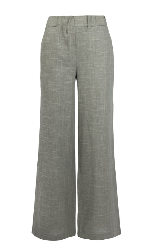Broek Sianda Linnen/Viscose Woven | Army