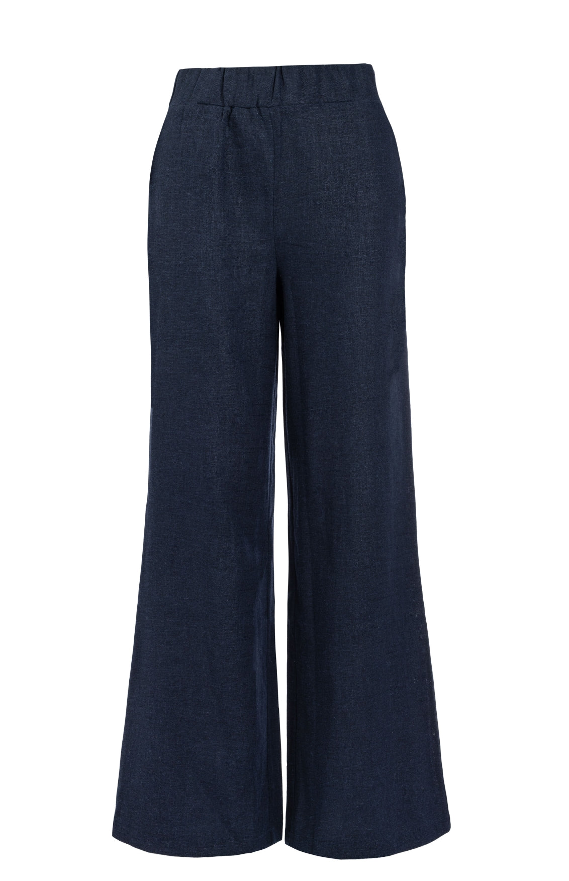 Broek Sianda Linnen/Viscose Woven | Marine