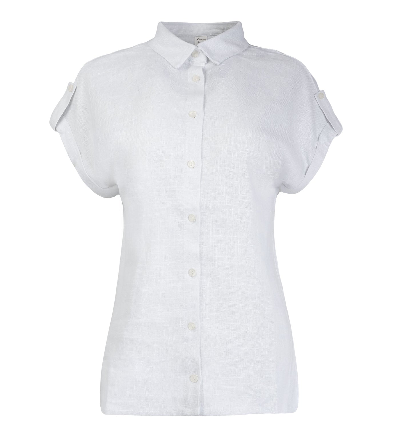Blouse Annelie Top SS Linnen Viscose Woven | White