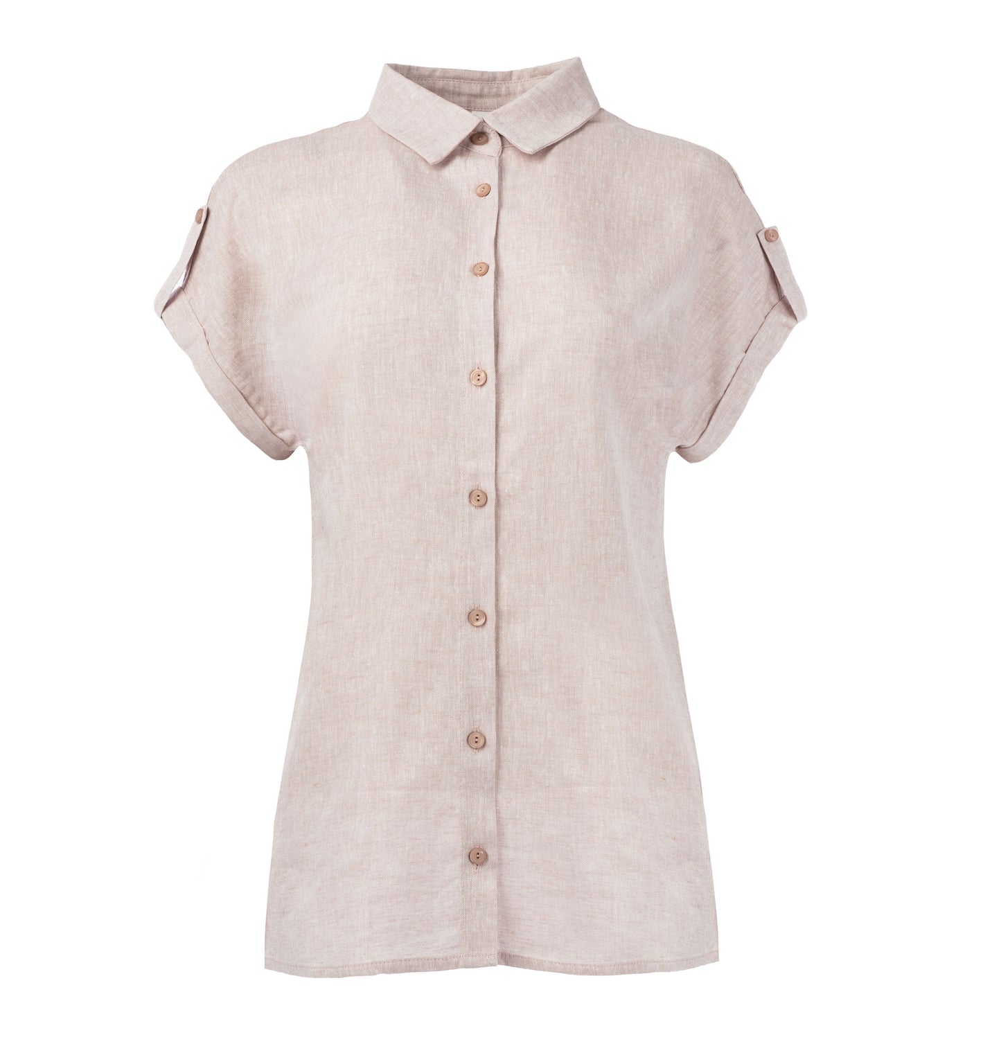 Annelie Top SS Linen Melange Pepino Woven | Old pink