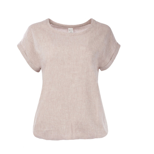 Top Brisia W  linen Melange Pepino Woven | Old pink