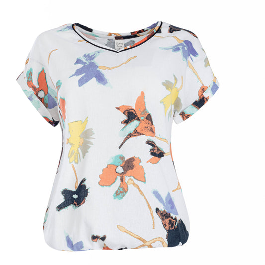 Nox-PW SS Coloured Abstract Blooms Woven | Colored