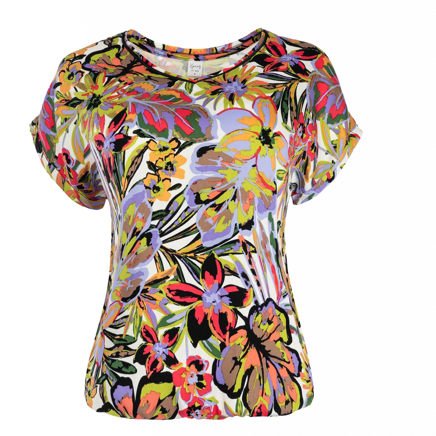 Nox-PW SS Ecru Multi Flower Woven | Ecru