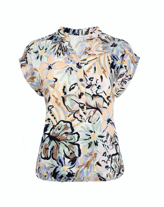 Lucie SL Mint Multi Flower Woven | Mint