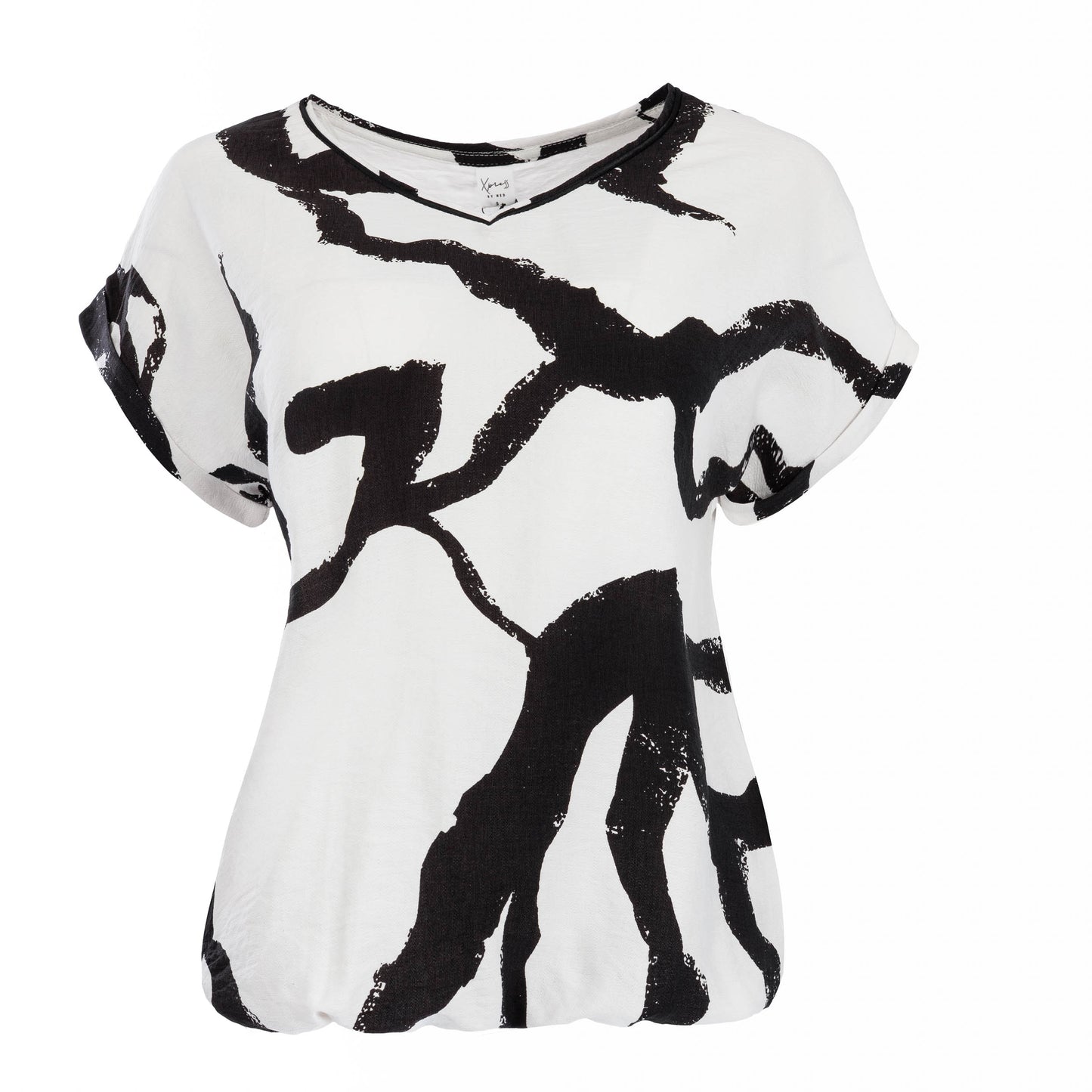 Nox-PW SS Black Abstract Lines Woven | Black