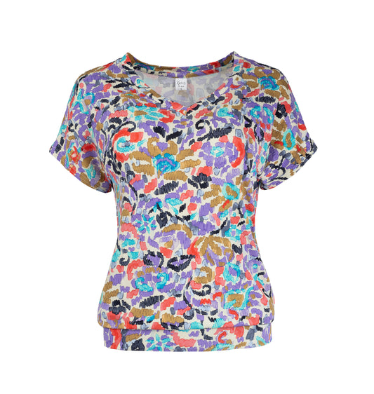 Mana SS Lilac Scribbles Tricot | Lila
