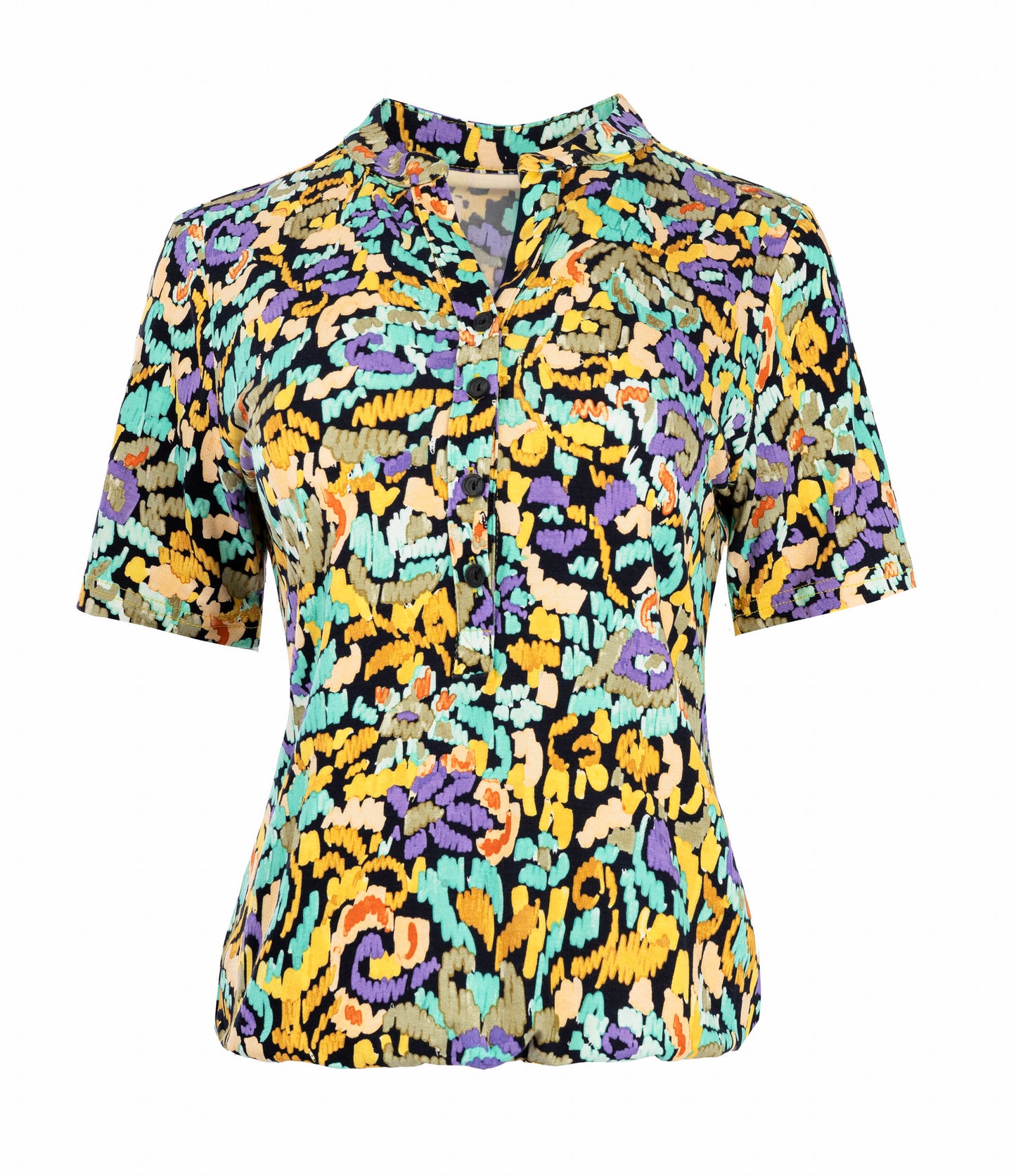 Lucie TR SS Oker Scribbles Tricot | Oker