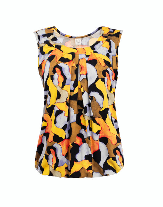 Top Dafne SL Orange Camouflage Tricot | Orange