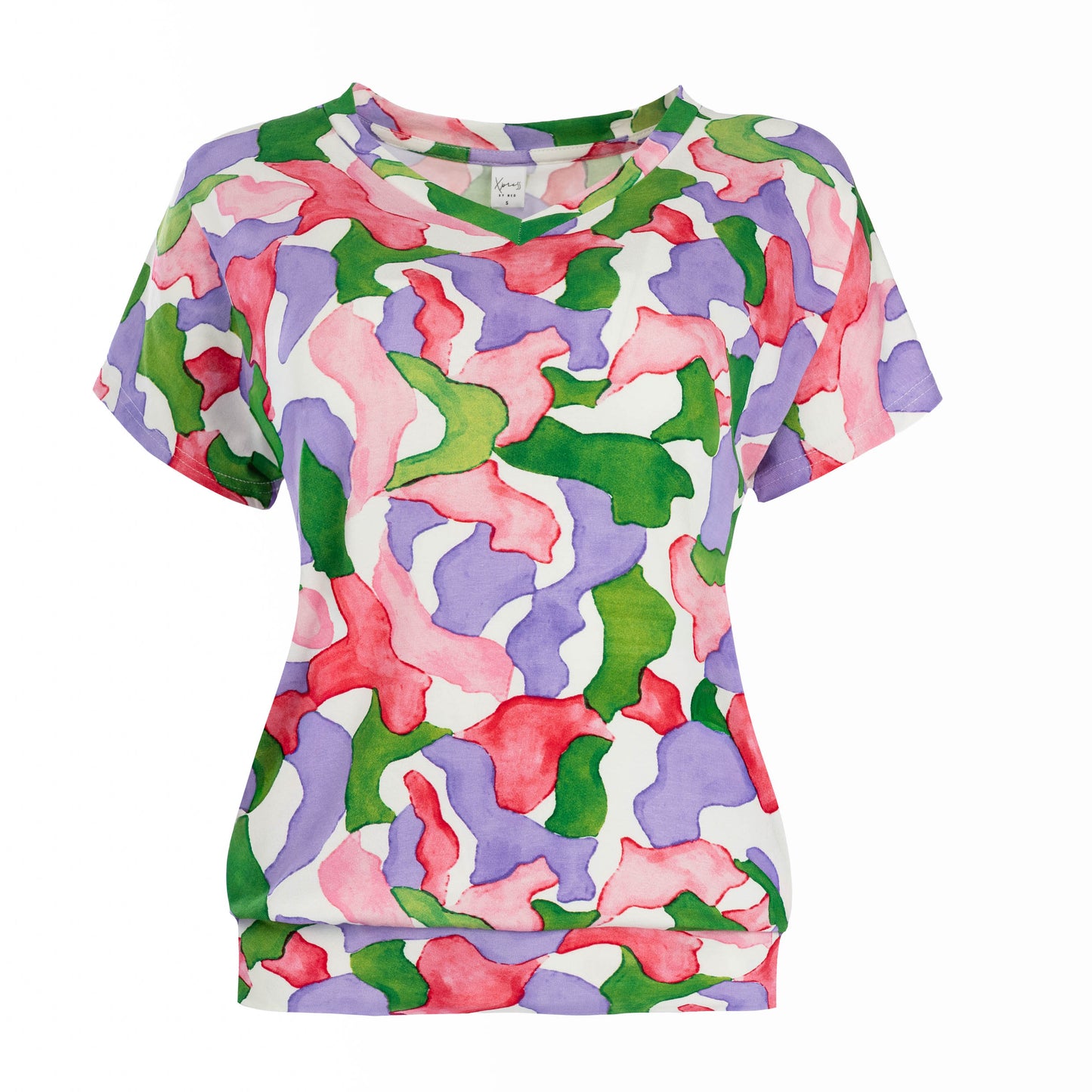 Top Mana SS Pink Camouflage Tricot | Pink