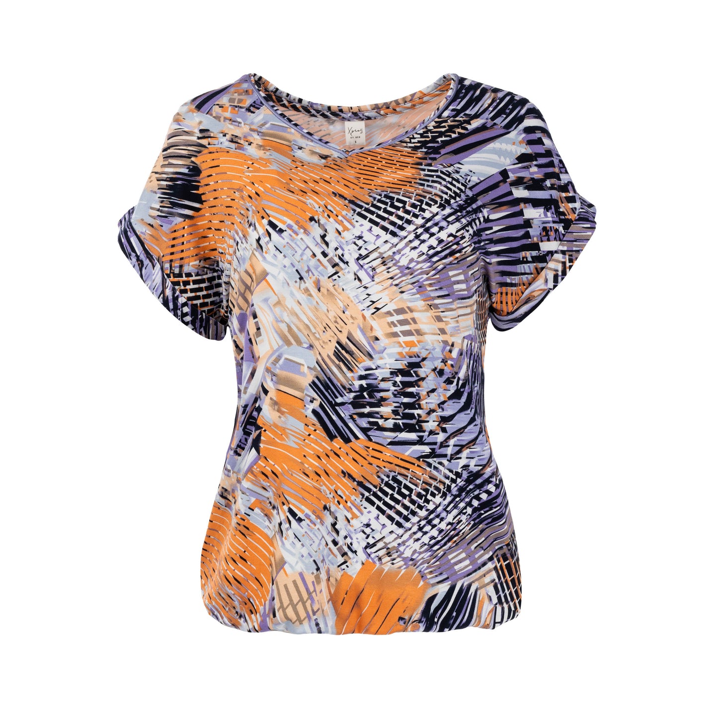 Nox SS Purple Fractal Stripes Tricot | Purple