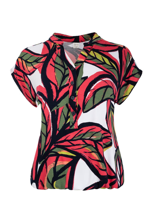 Top Lucie SL Raspberry Big Leaf Tricot | Raspberry