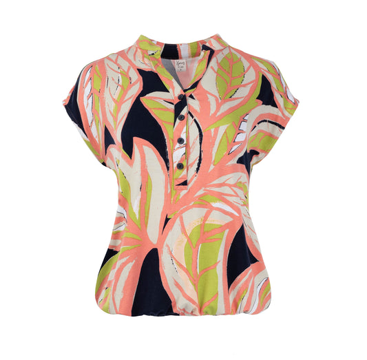 Top Lucie SL Green Big Leaf Tricot | Green
