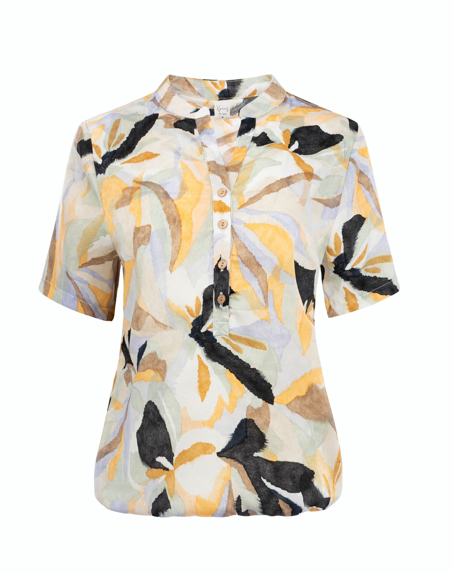 Lucie SS Sand Watercolour Flower Woven | Sand