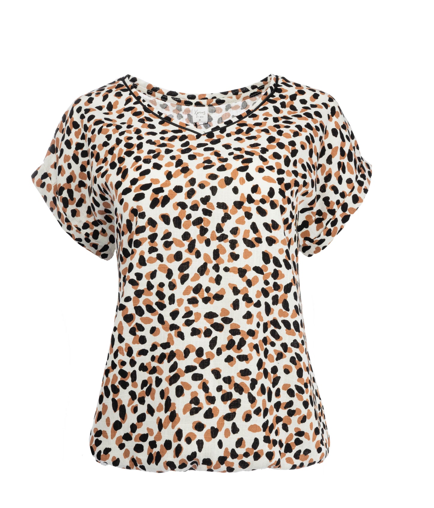 Top Nox-PW SS Black Spots Woven | Black