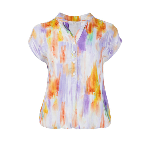 Top Lucie SL Purple Brush Aquarel Woven | Purple