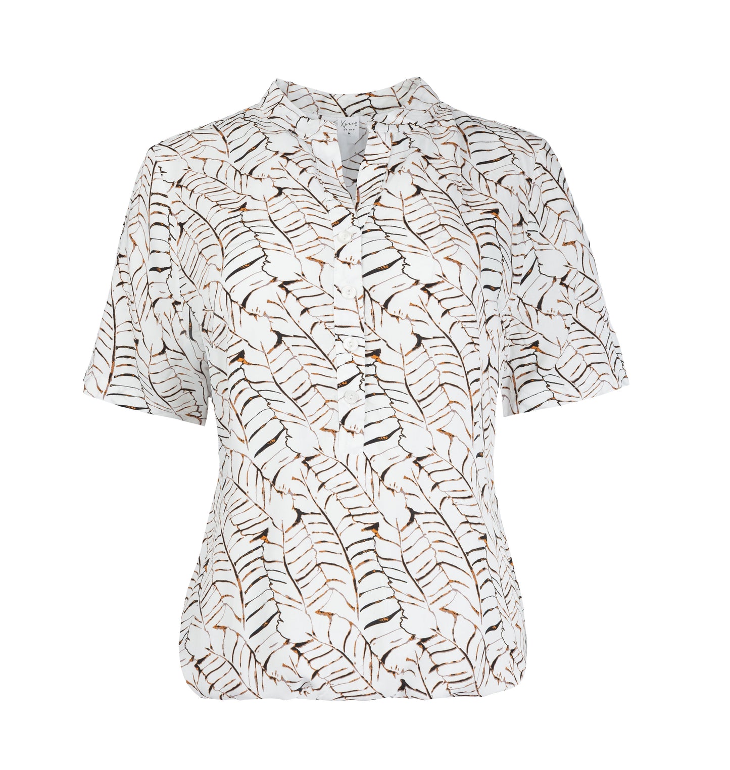 Lucie SS Ecru Feathers Woven | Ecru