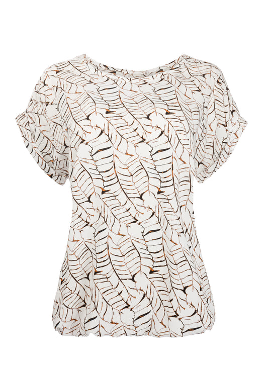 Top Brisia W Ecru Feathers Woven | Ecru