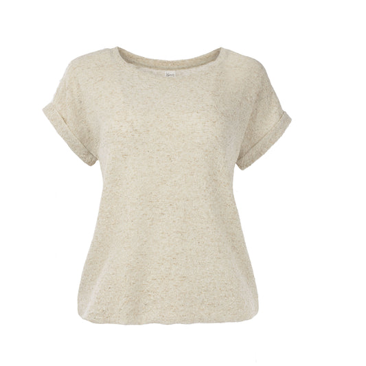 Top Brisia Sand Lurex Jacquard | Sand