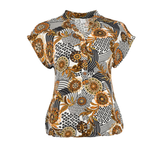 Top Lucie-TR SL Cognac Fortune Wheel Tricot | Cognac