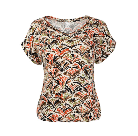 Top Nox SS Cognac Firework TricotTricot | Cognac