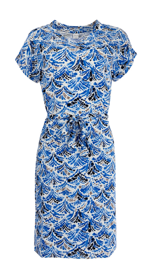 Jurk Mary SS Kobalt Firework Tricot | Kobalt