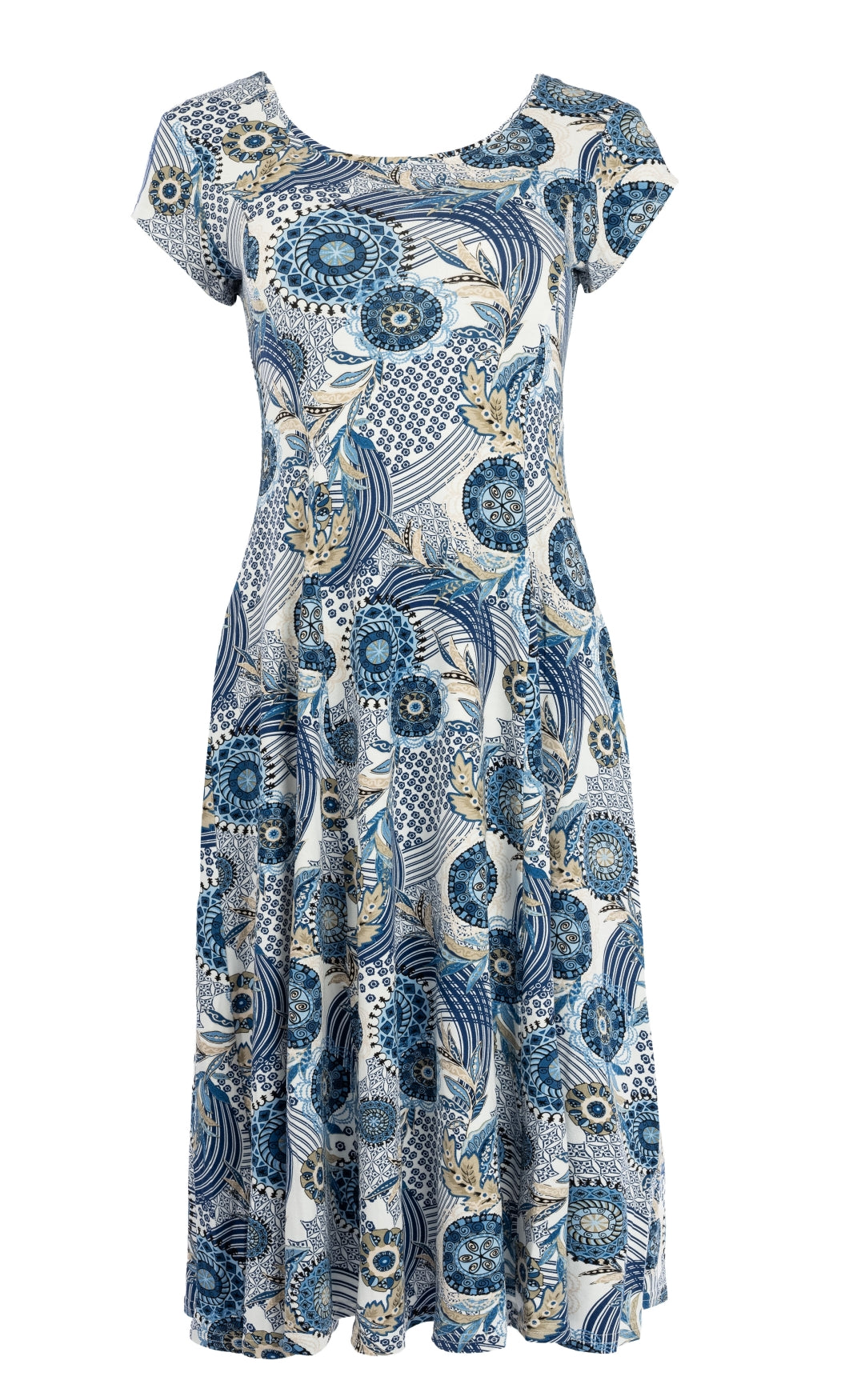 Evy SS Long Navy Fortune Wheel Tricot | Navy