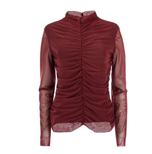 Top Esino-D LS Mesh | Rhubarb Red