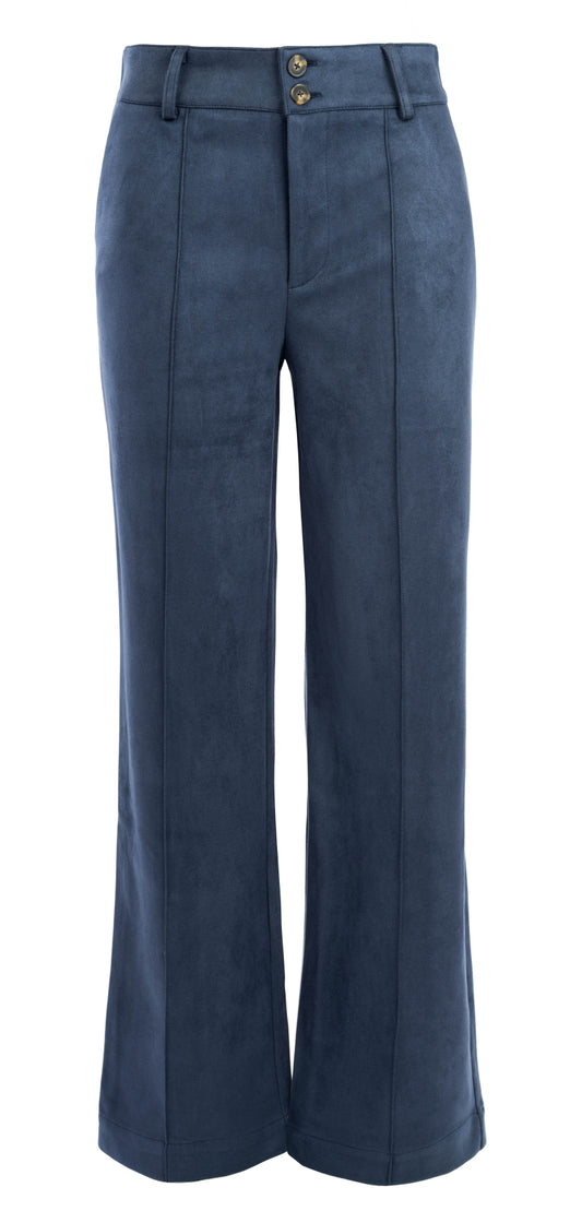 Pantalon Pilar 2B-RMJ Suedine | Naval Blue