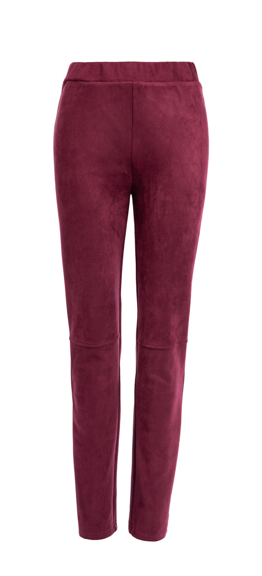 Broek Cassued-RMJ Suedine | Cabernet Red