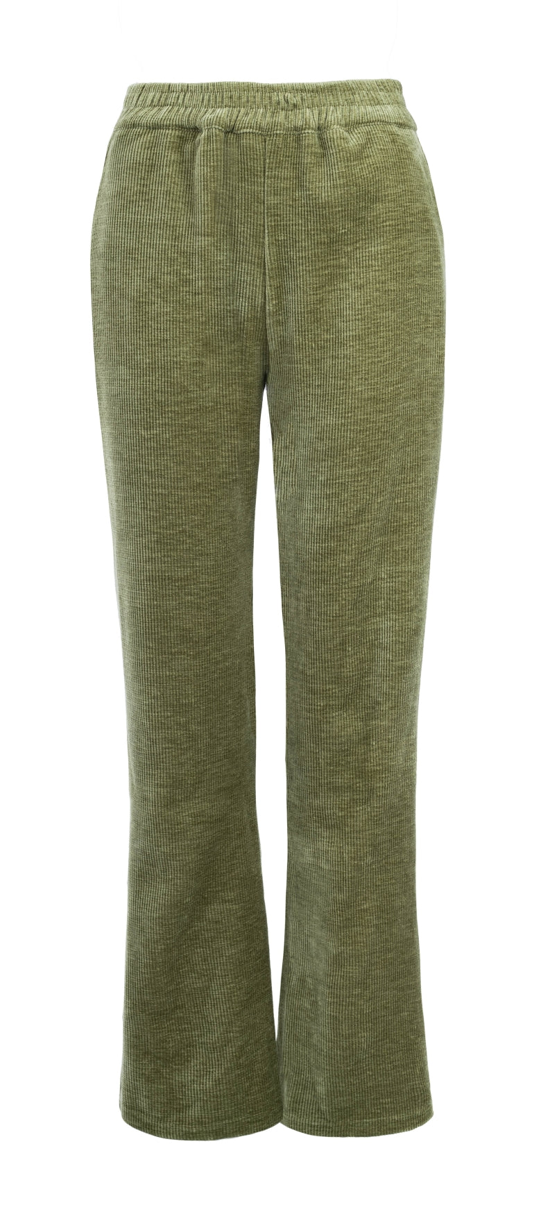 Lio-NS Straight-RMJ Rib Corduroy | Green Moss