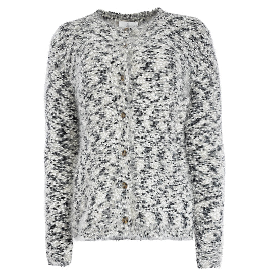 Mandal LS-RMS Soft Boucle Knit | Ecru-Black