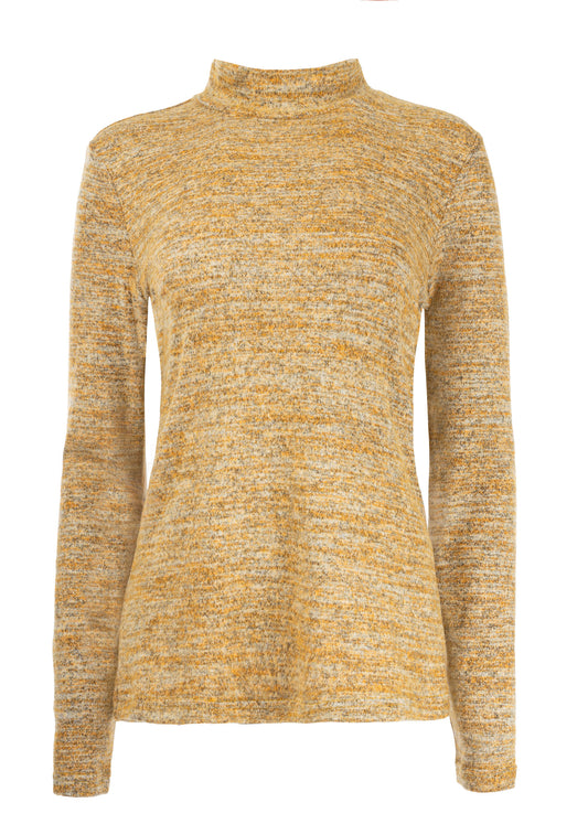Milans Plain LS-RMJ Brushed Melange Knit | Oker Melange