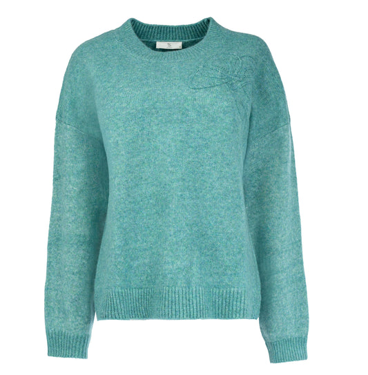 Trui Montana LS-RMJ Textured Knit | Aquifer Blue