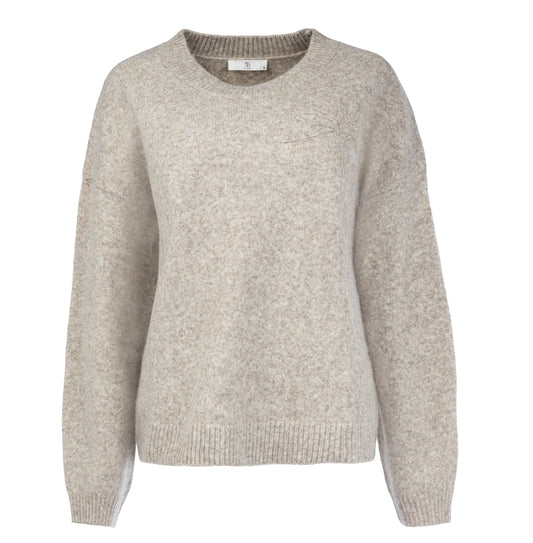 Trui Montana LS-RMJ Textured Knit | Buttercream