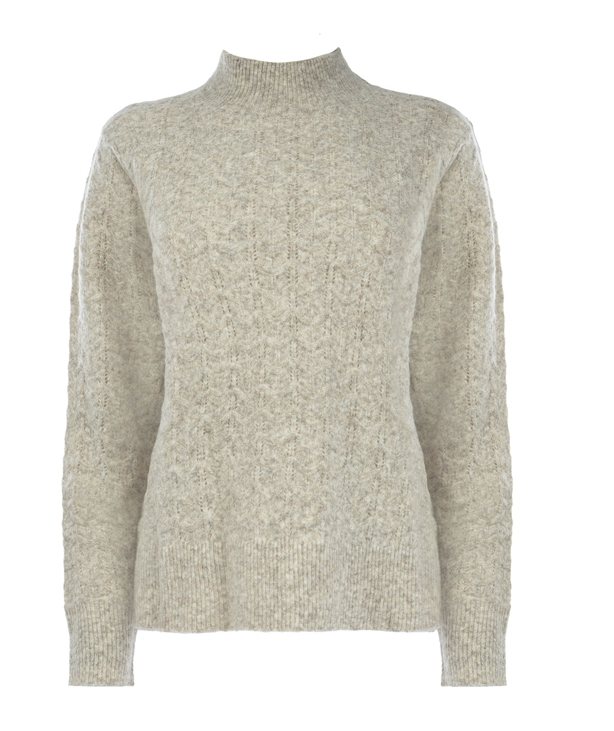 Trui Lucian LS-RMJ Textured Knit | Buttercream