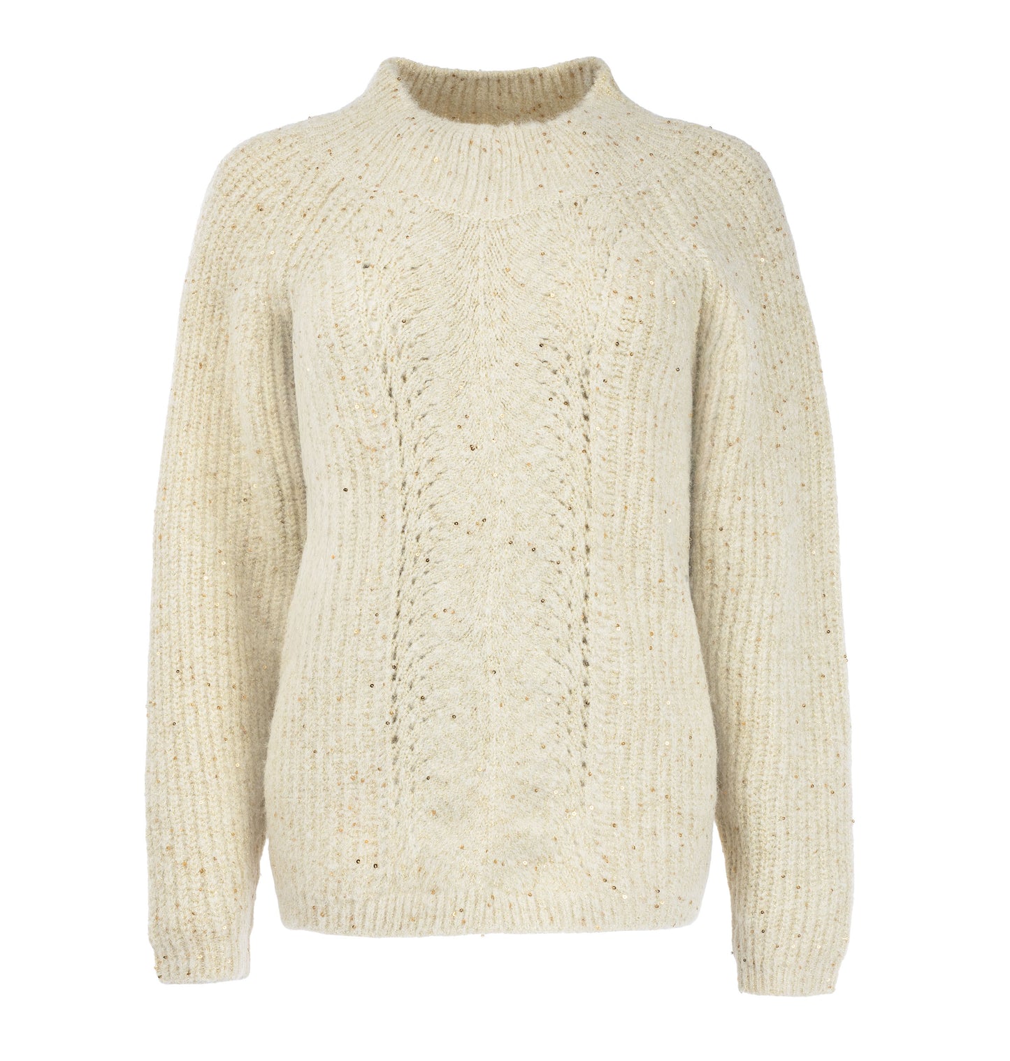Trui Lucian LS-RMJ Textured Knit | Buttercream