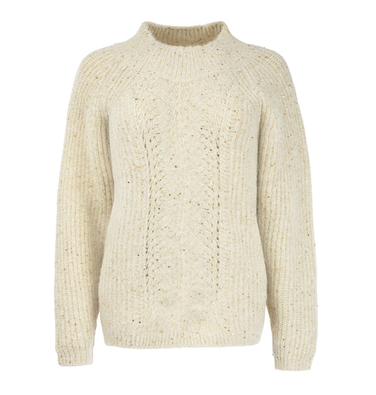 Trui Lucian LS-RMJ Textured Knit | Buttercream