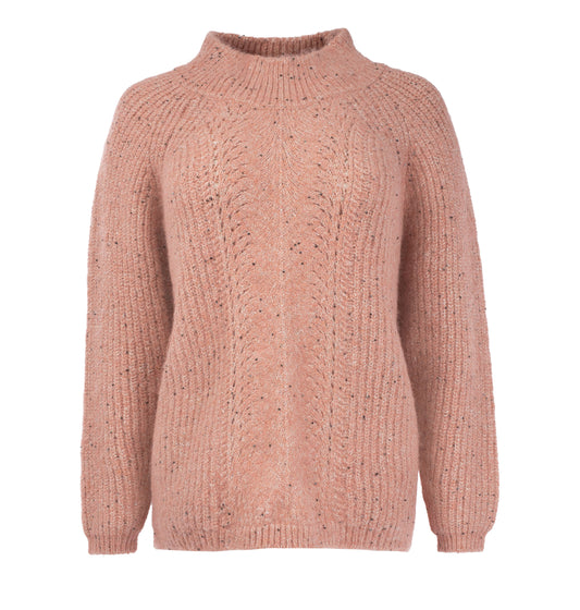 Trui Lucian LS-RMJ Textured Knit | Peach Cream