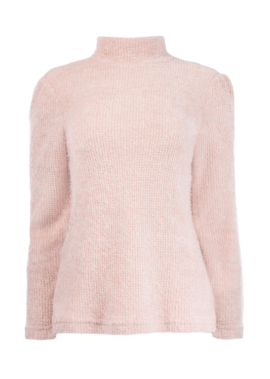 Koltrui Laval LS-RMJ Brushed Hairy Knit | Nostalgia Rose