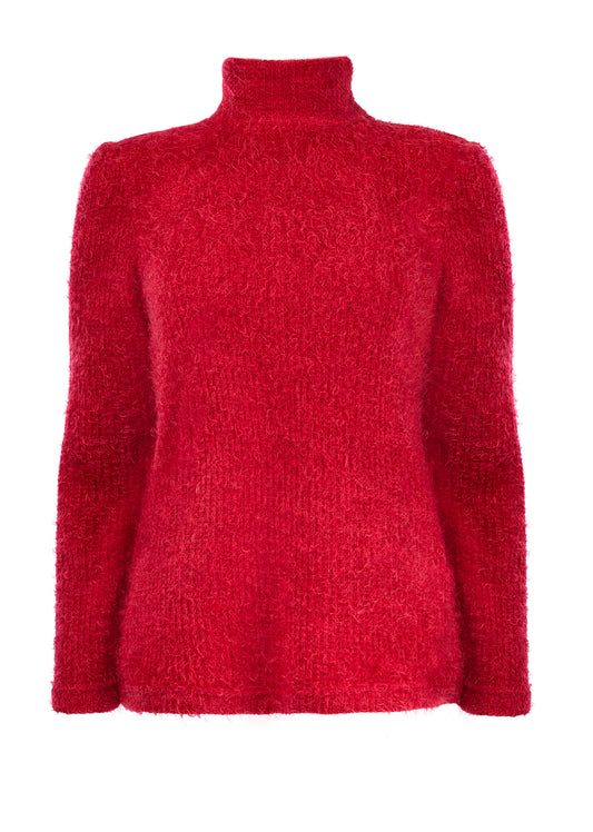 Koltrui Laval LS-RMJ Brushed Hairy Knit | Rhubarb Red