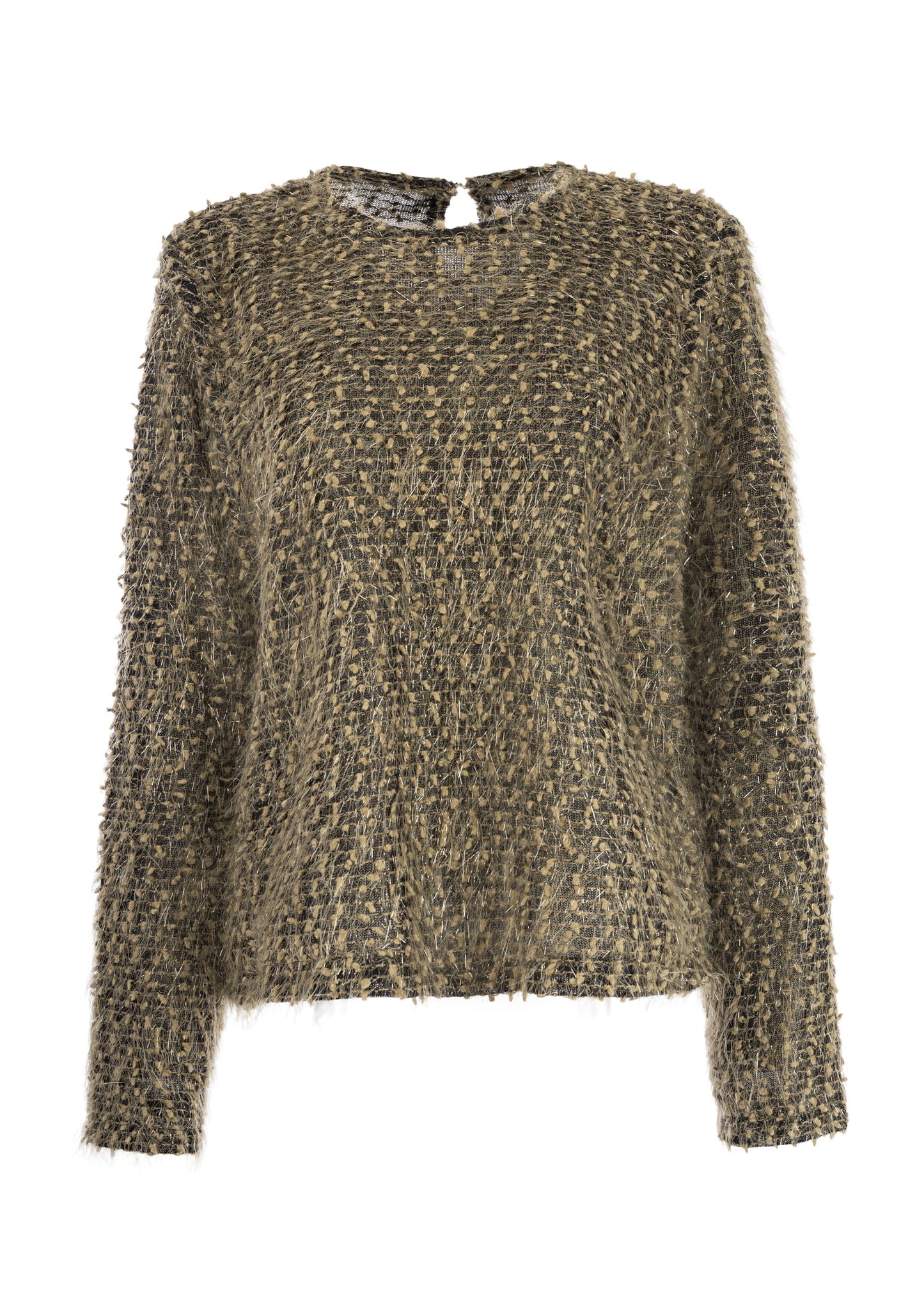 Trui Surrey LS-RMJ Shiny Brushed Knit | Green Moss