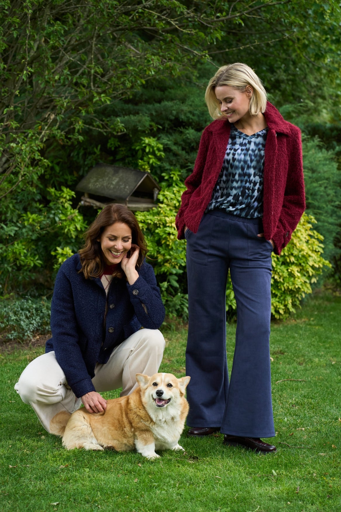 Pantalon Fiska-RMJ Suedine | Naval Blue