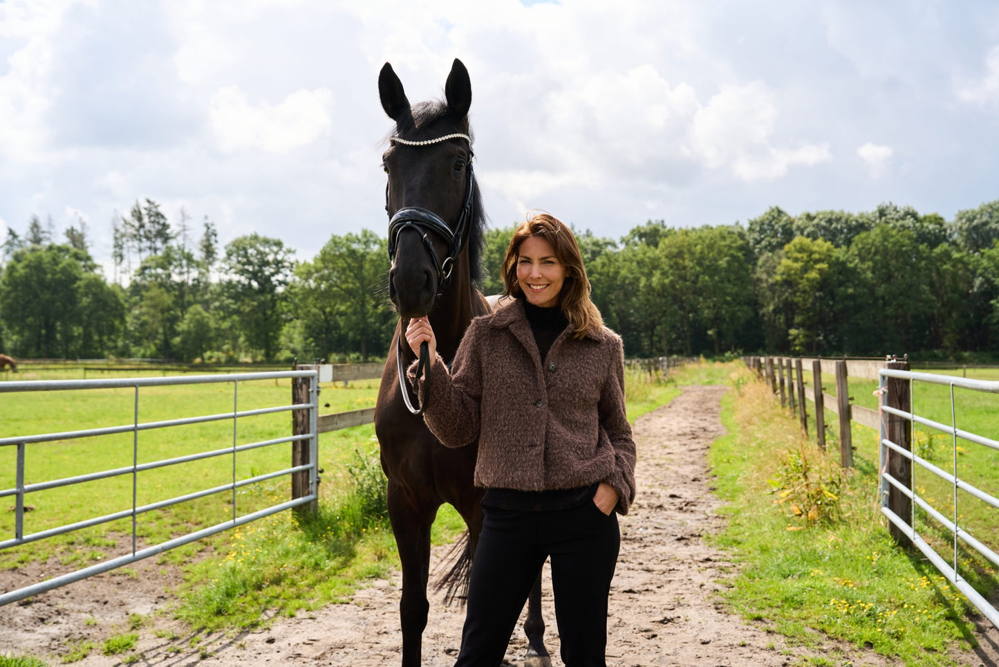 Jasje Sande LS-RMJ Brushed Boucle | Ganache Brown