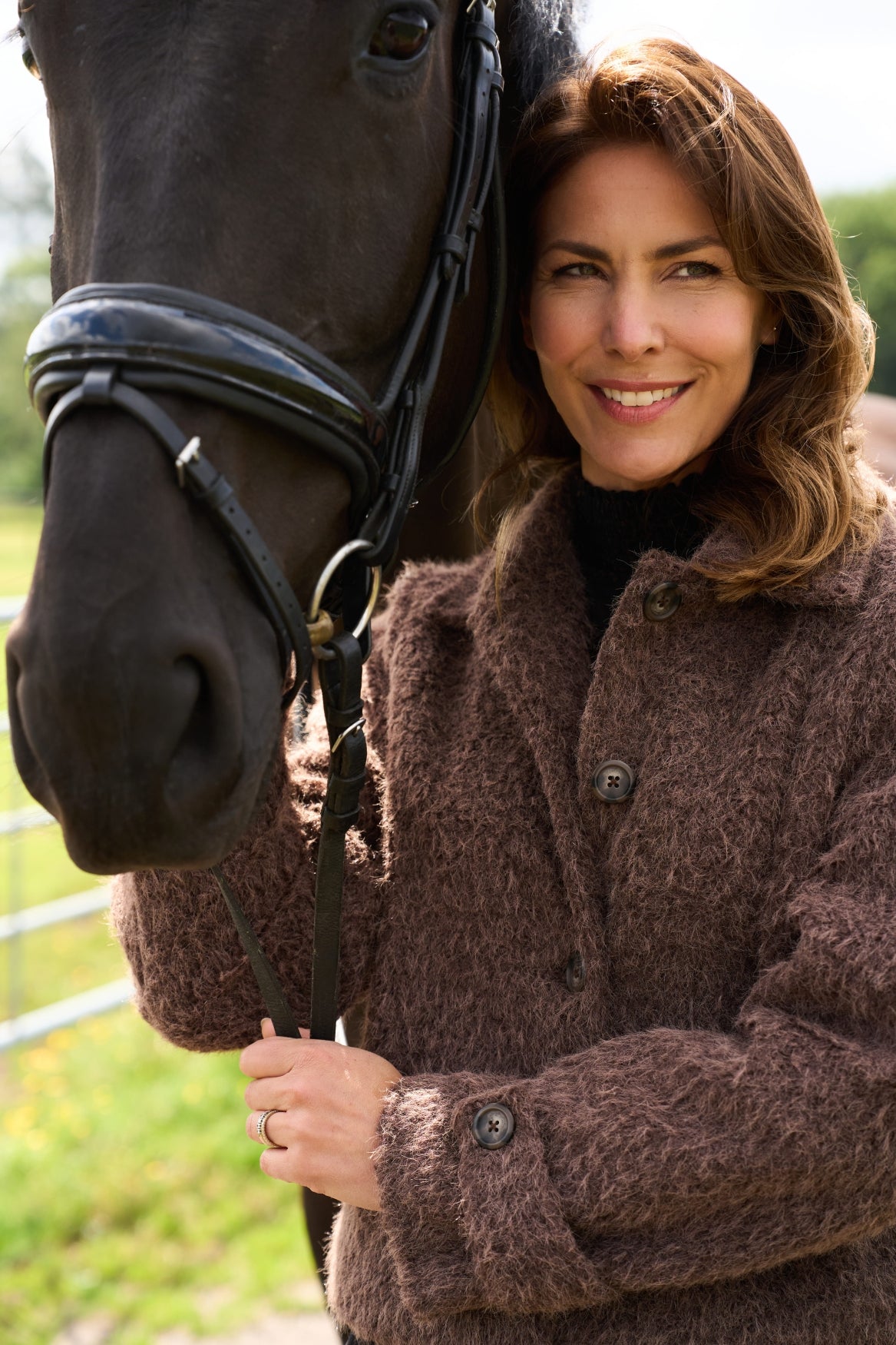 Jasje Sande LS-RMJ Brushed Boucle | Ganache Brown