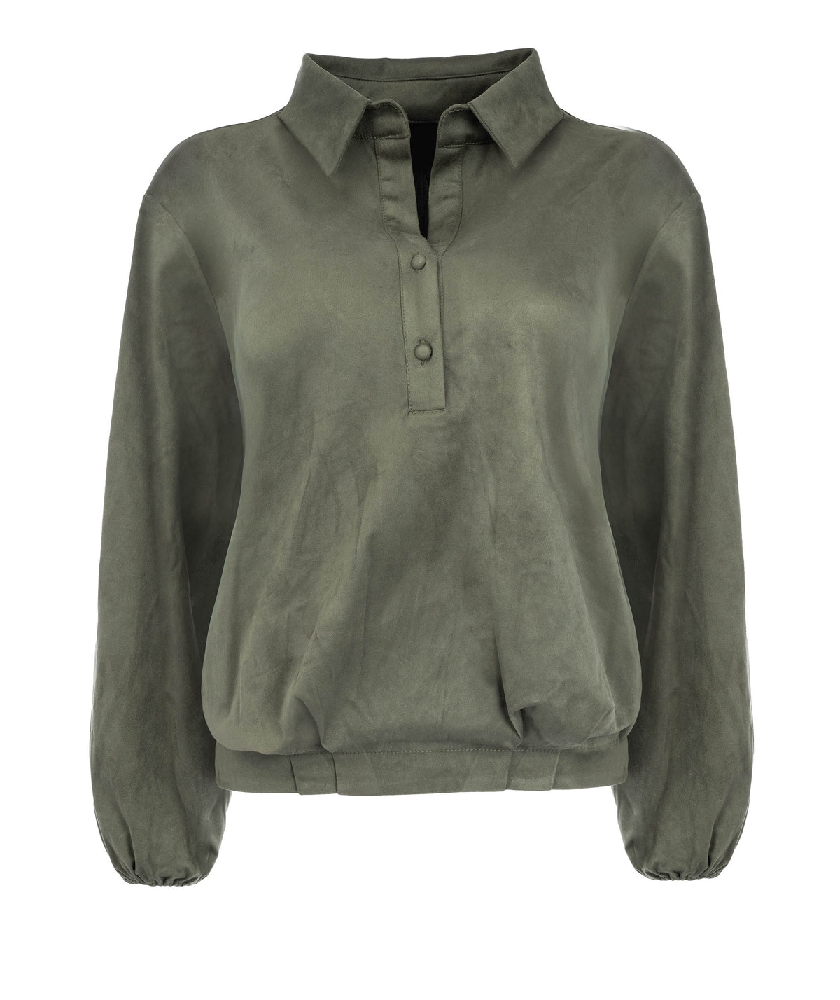 Top Lyme LS-RMJ Shiny Soft Suede | Deep Army