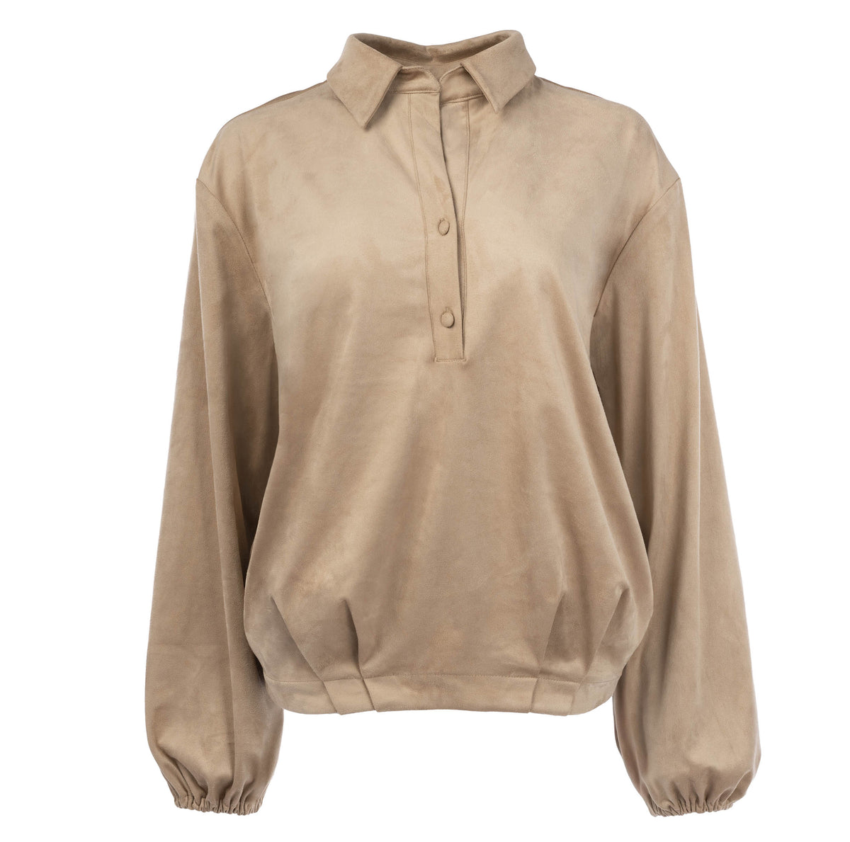 Top Lyme LS-RMJ Shiny Soft Suede | Tan