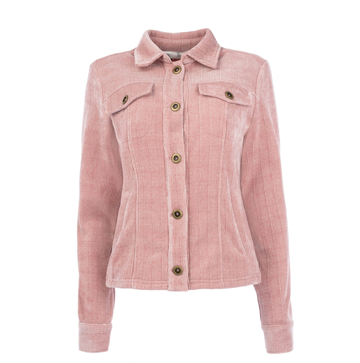 Jasje Galium-W LS-RMJ Chenille Lurex Rib | Nostalgia Rose