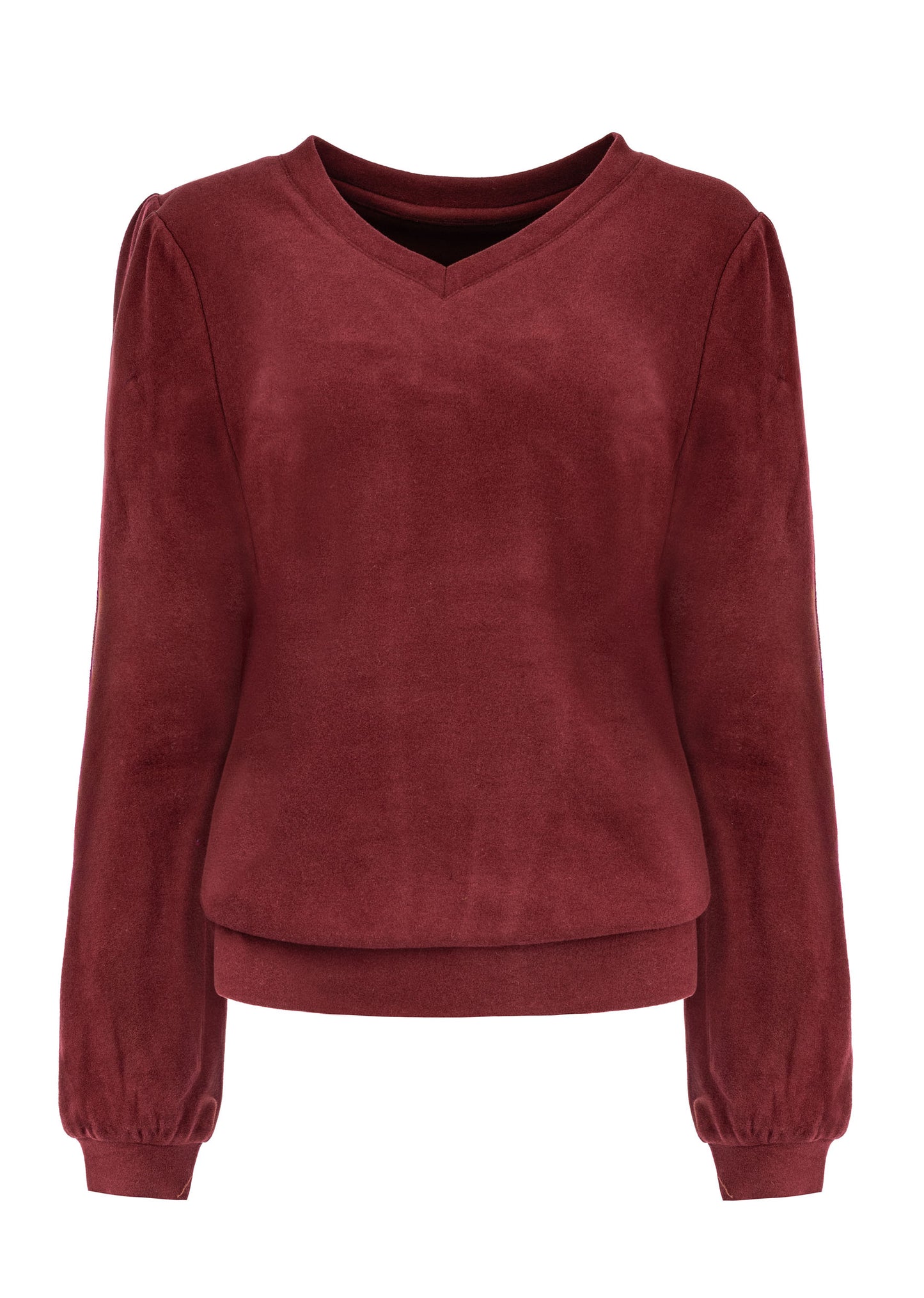 Top Veraya LS-RMJ Soft Stretch Knit | Cabernet Red