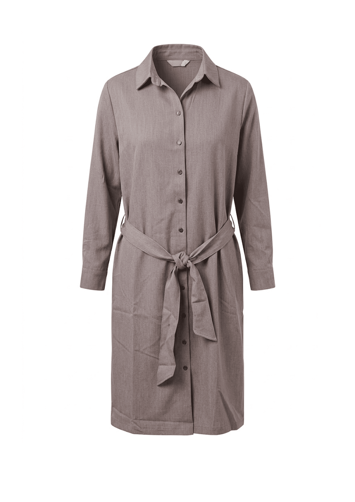 Zia Plain-Pocket LS Woven Stretch Twill | Tan