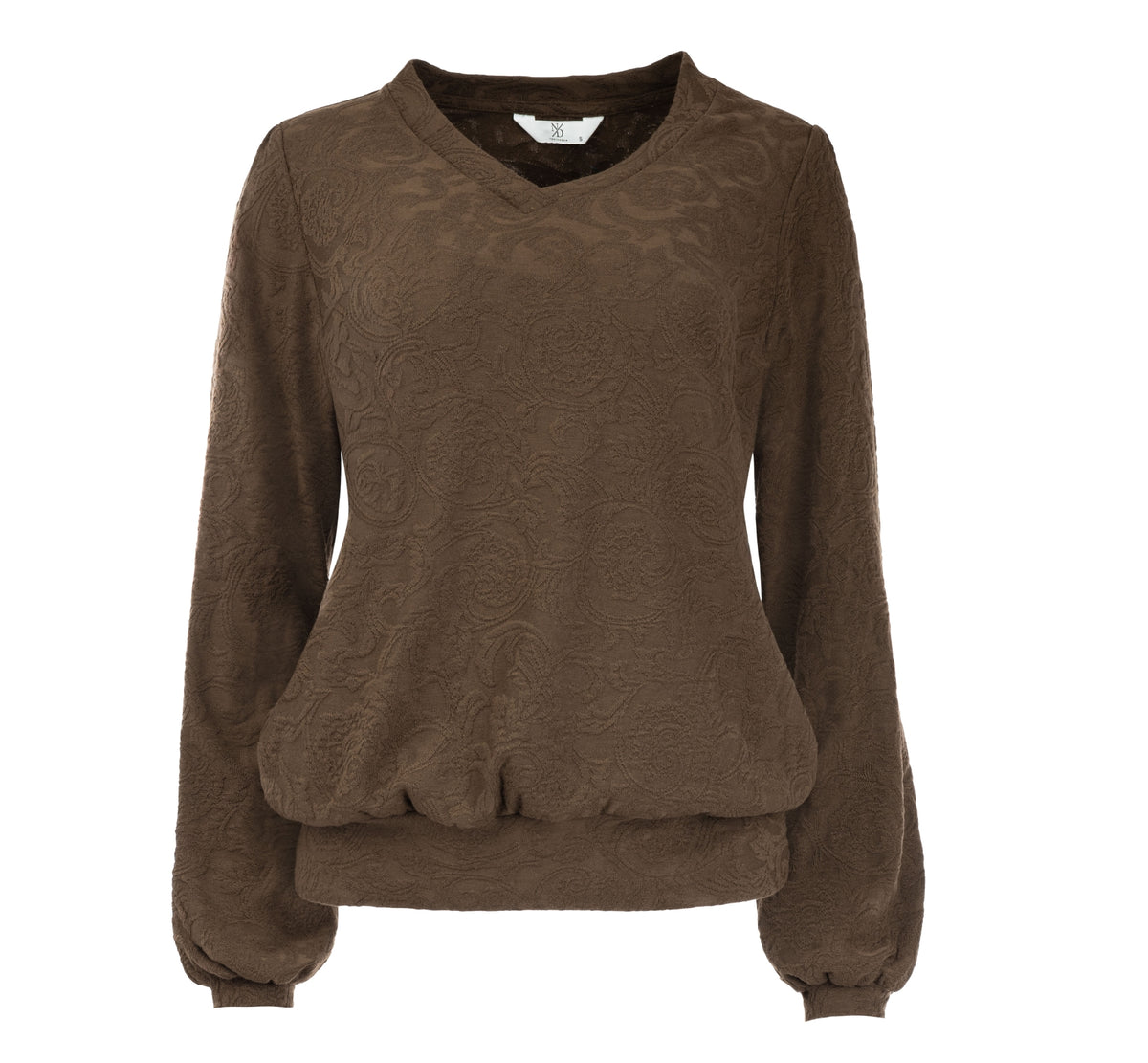 Veraya LS Textured Jacquard | Ganache Brown